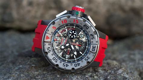 richard mille flyback chronograph diver roségold rm032|Richard Mille diver watch review.